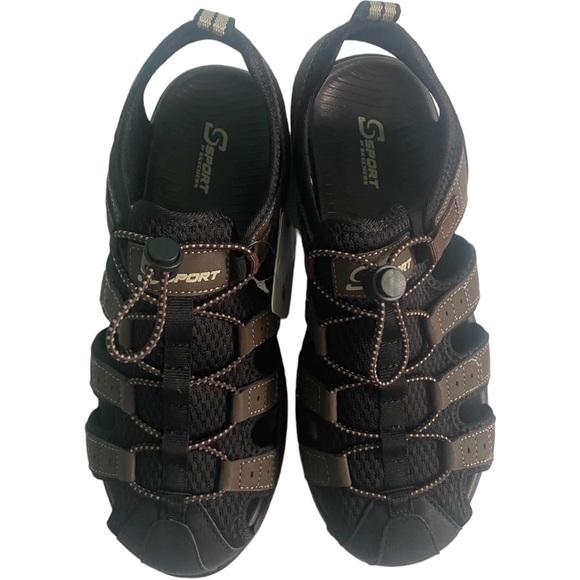 NEW MEN’S Sandals Sketchers Brown & Black - Picture 4 of 15